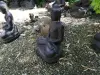 Product image 3 of the product “Sitting buddha, India, 30x23x46cm cast stone, handcrafted & coloured ”
